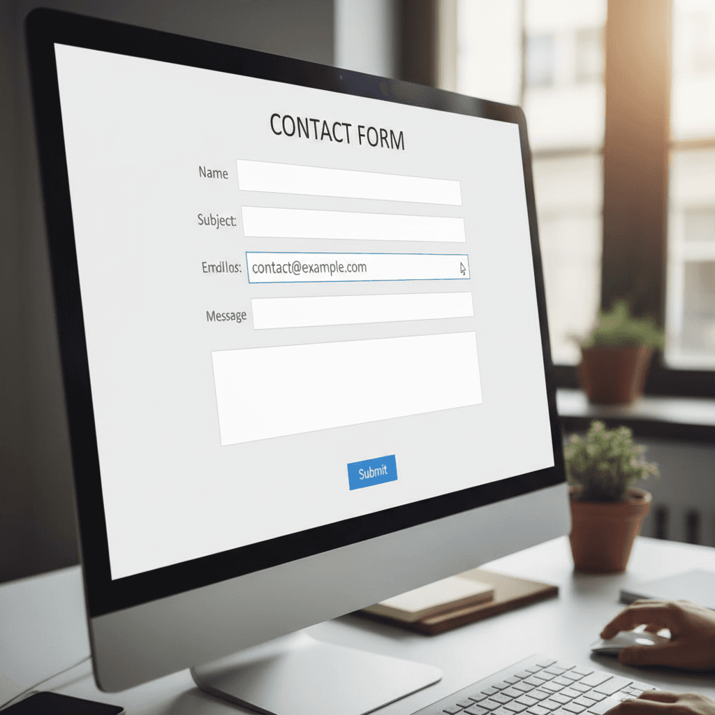 Email field on contact form