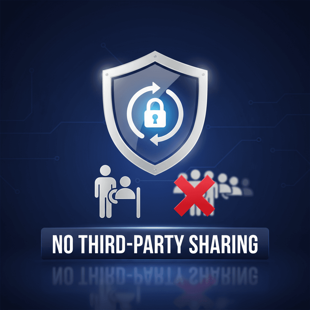 No third-party sharing